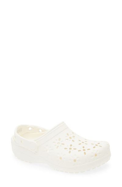 CROCS CROCS Classic Floral Cutout Clog