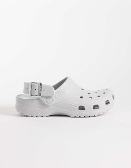 Crocs Crocs Classic metallic buckle clogs in atmosphere gray