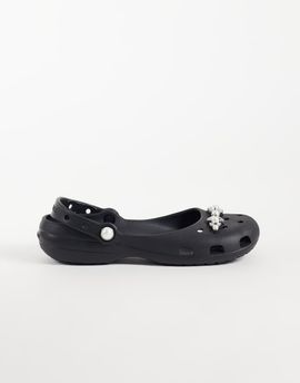 Crocs Crocs Classic Pearl-detailed Ballet clogs in black