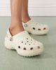 Crocs Crocs classic platform clogs in bone-White - 3