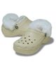 Crocs Crocs Classic platform fleece lined clogs in bone-Neutral - 2