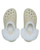 Crocs Crocs Classic platform fleece lined clogs in bone-Neutral - 3