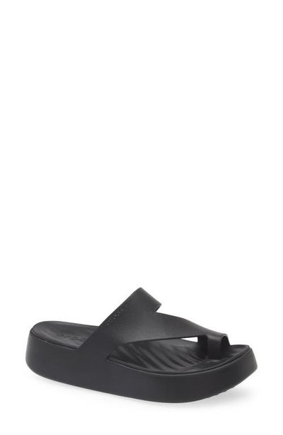 CROCS CROCS Getaway Toe Loop Waterproof Platform Sandal