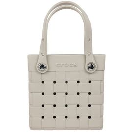 CROCS CROCS Small Woven Style Crossbody Tote with Top Handles and removeable crossbody strap