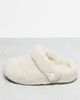 Crocs Crocs Unisex Cozzzy fleece slippers in cream-Neutral - 1