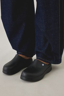 Crocs Crocs Women's Dylan Notched Clogs in Black, Women's at Urban Outfitters