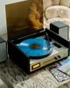 Crosley Crosley Coda Record Player & Speaker Shelf System in Black at Urban Outfitters - 1