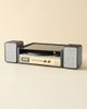 Crosley Crosley Coda Record Player & Speaker Shelf System in Black at Urban Outfitters - 4
