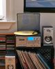 Crosley Crosley Eclipse Record Player Entertainment Center in Black at Urban Outfitters - 1
