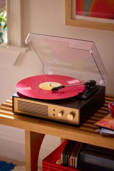 Crosley Crosley Miles Record Player in Black at Urban Outfitters