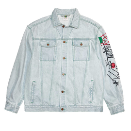 Cross Colours Cross Colours Oversize Denim Graffiti Jacket
