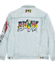 Cross Colours Cross Colours Oversize Denim Graffiti Jacket - 2