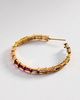 Crystal Haze Baguette Chakra Hoops - 2