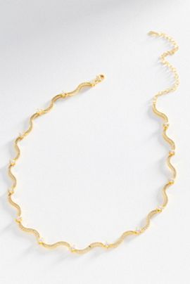 Crystal Haze Swirl Tennis Necklace