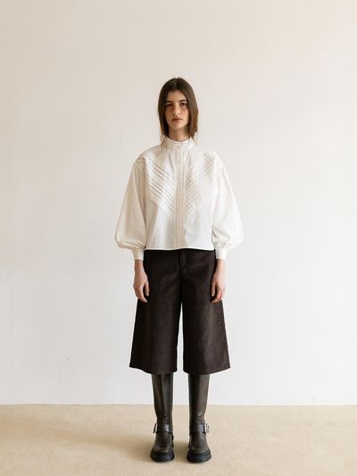 cttn Corduroy Culotte Pants_ Brown