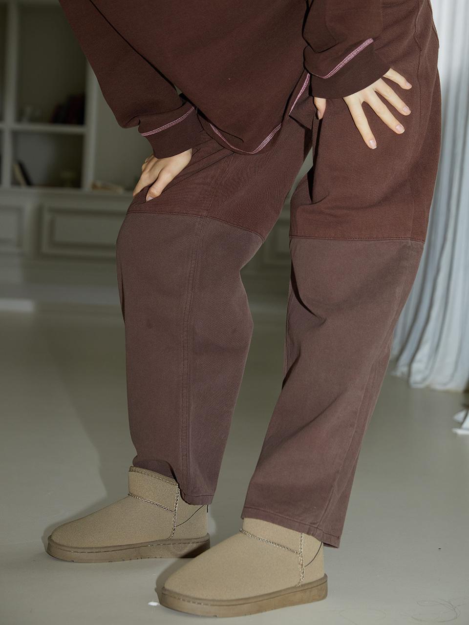 cttn Cotton Block Denim Black, Brown