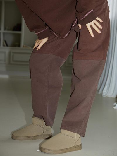 cttn Cotton Block Denim Black, Brown