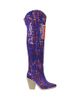 CUCE Cuce Denver Broncos Over-the-Knee Two-Tone Sequin Boots - 2