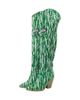CUCE Cuce Philadelphia Eagles Over-the-Knee Two-Tone Sequin Boots - 1