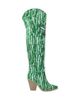 CUCE Cuce Philadelphia Eagles Over-the-Knee Two-Tone Sequin Boots - 2