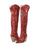 CUCE Cuce San Francisco 49ers Over-the-Knee Two-Tone Sequin Boots - 3