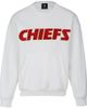 CUCE Women's Cuce White Kansas City Chiefs Chenille Jeweled Sweatshirt  - 1