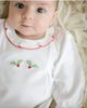 Cuclie Baby Cuclie Baby Newborn Christmas Day Gown Holly Embroidery - 2