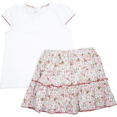 Cuclie Cuclie Floral Ruffle Skort Set