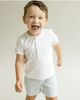 Cuclie Cuclie Linen Shorts - Lt.Blue Striped - 2