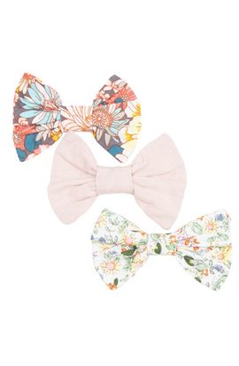 Cuclie Cuclie Vintage Floral Small Hair Bow Set