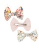 Cuclie Cuclie Vintage Floral Small Hair Bow Set - 2