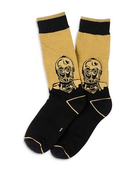 Cufflinks Inc Cufflinks Inc C-3PO Black Dress Socks