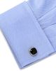 Cufflinks Inc Cufflinks Inc. Faceted Onyx Cushion Stainless Steel Stud Set - 3
