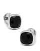 Cufflinks Inc Cufflinks Inc. Faceted Onyx Cushion Stainless Steel Stud Set - 5