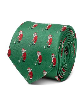 Cufflinks Inc Cufflinks Inc Santa Golf Par Tee Silk Tie
