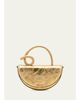 Cult Gaia Azariah Nano Sculptural Metallic Leather Top-Handle Bag - 1