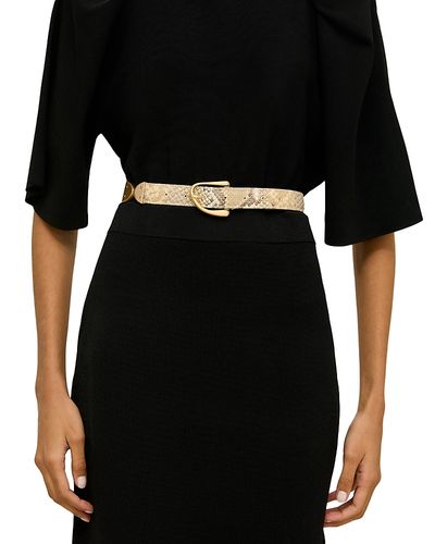 Cult Gaia Cult Gaia Ailani Embossed Leather Swivel Belt