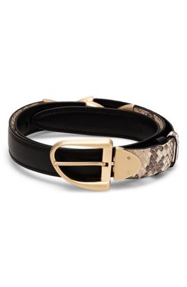Cult Gaia Cult Gaia Ailani Reversible Skinny Leather Belt