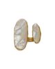 Cult Gaia Cult Gaia Ami Mother Of Pearl Inlay Ring in Gold Tone - 1