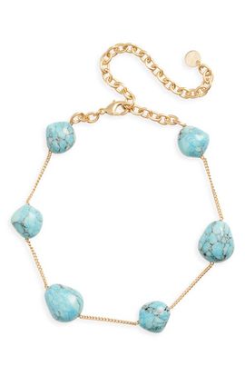Cult Gaia Cult Gaia Andie Faux Turquoise Choker Necklace