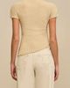 Cult Gaia Cult Gaia Annemie Cotton Asymmetric Funnel Neck Knit Top - 2