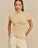Cult Gaia Cult Gaia Annemie Cotton Asymmetric Funnel Neck Knit Top - 4