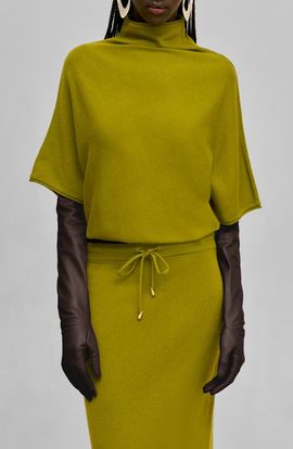 Cult Gaia Cult Gaia Azalea Funnel Neck Knit Top