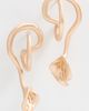 Cult Gaia Cult Gaia Calla Earrings Brushed Brass One - 2