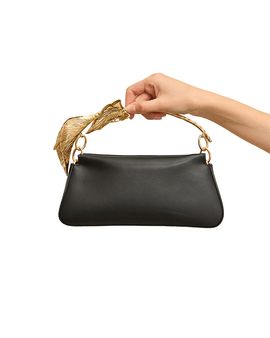 Cult Gaia Cult Gaia Calla Satin Top Handle Bag