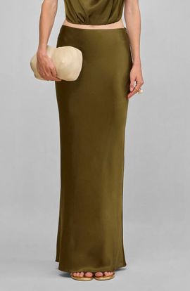 Cult Gaia Cult Gaia Chantel Stretch Silk Bias Cut Skirt
