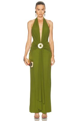 aje rushes raffia knit sleeveless midi dress AJE (orange) Rushes Raffia Knit feather midi main image 0