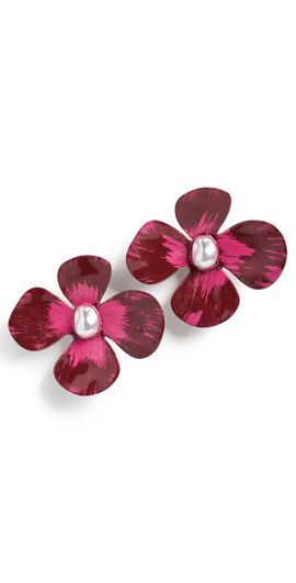Cult Gaia Cult Gaia Clip On Lucky Earrings Winter Plum One