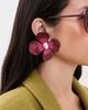 Cult Gaia Cult Gaia Clip On Lucky Earrings Winter Plum One - 3