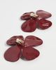 Cult Gaia Cult Gaia Clip On Lucky Earrings Winter Plum One - 6